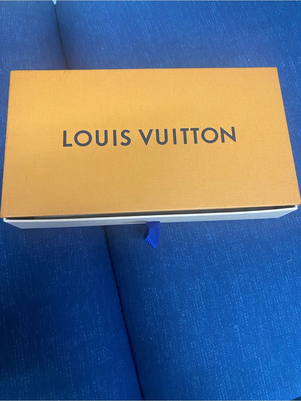 Louis Vuitton Orange Box with Navy Pull Tab